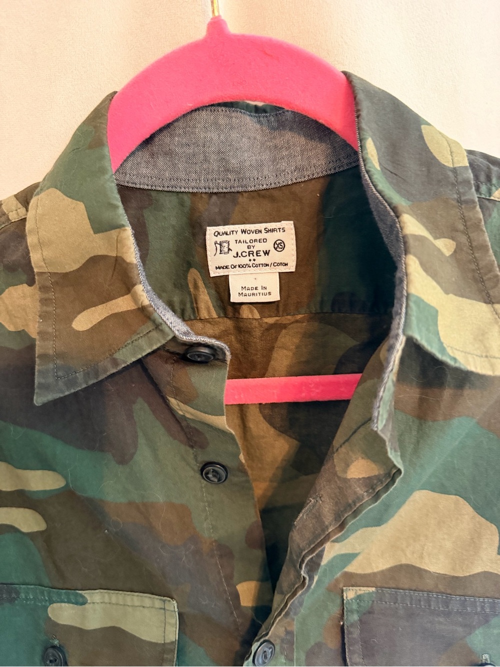 J. Crew Men’s Camo Utility Shirt - Vintage